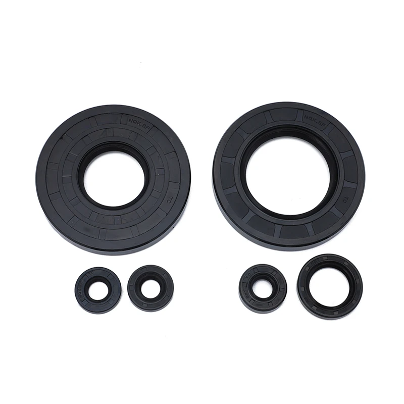 

6PCS Gear Lever Crankshaft Start Rod Oil Pump Oil Seal Engine Sealing Kit for Yamaha DT1 DT2 RT1 250 360 DT RT1