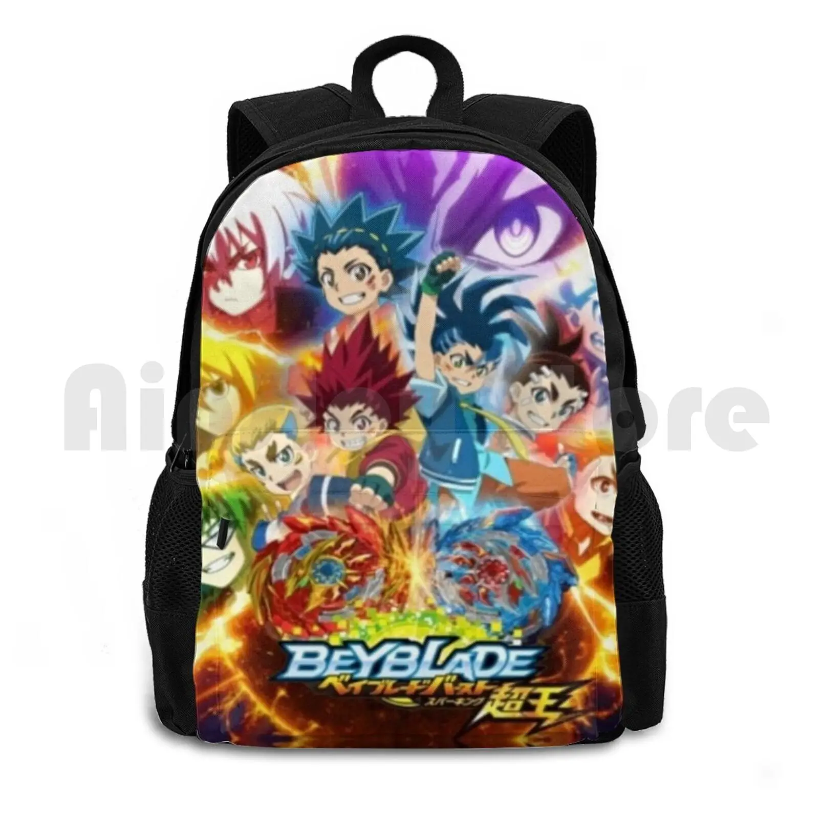 

Beyblade Outdoor Hiking Backpack Waterproof Camping Travel Universal100 Beyblade Anime Beyblader Kids School Burst Toy Player