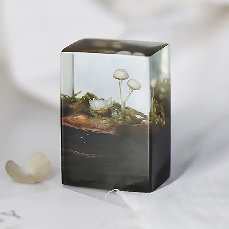 

Custom Resin Stamp Classical Micro Landscape Flower Chinese Name Wood Seals Birthday Gifts Personalized Motto Painting Signature