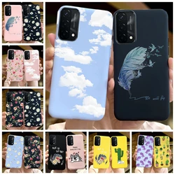 For OPPO A74 Case A74 5G Cover Case Stylish Silicone Candy Color Phone Covers For OppoA74 4G A 74 CPH2219 oppoA74 5G Coque Funda