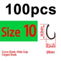 100pcs size 10