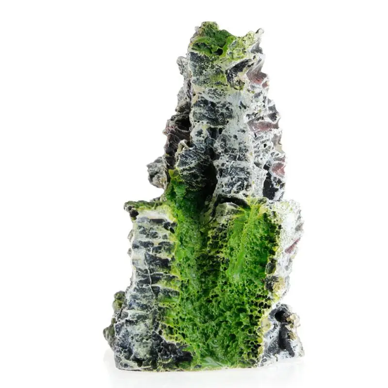 Acquario Rockery Mountain View Rock Cave Stone Tree Fish Tank Ornament Decoration accessori per acquari