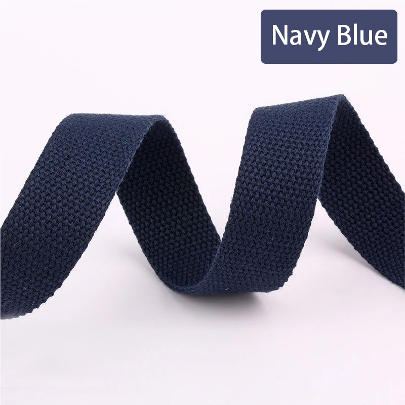 New 5Meters 25mm Canvas Ribbon Belt Bag Thickening Cotton Webbing Canvas Webbing Knapsack Strapping Sewing Bag Belt Accessories
