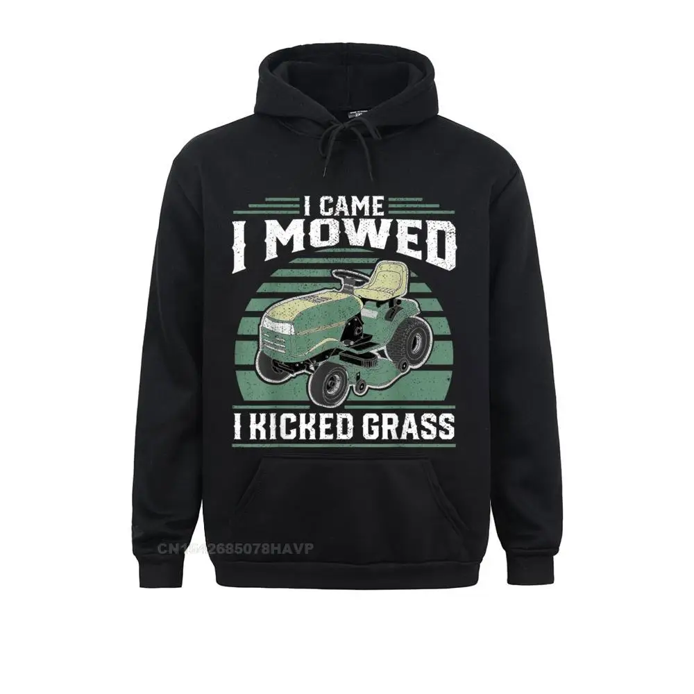 

2021 Mens Sweatshirts Long Sleeve I Came I Mowed I Kicked Grass Riding Mower Mowing Dad Gift Hoodie Hoodies Design Hoods