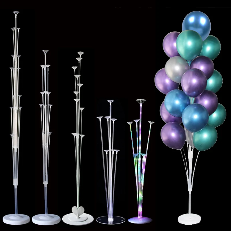 2set 160cm Latex Ballons Stand Geburtstag Party Luftballons Spalte Stehen Halter Hochzeit Dekoration Baby Shower Party Bälle globos