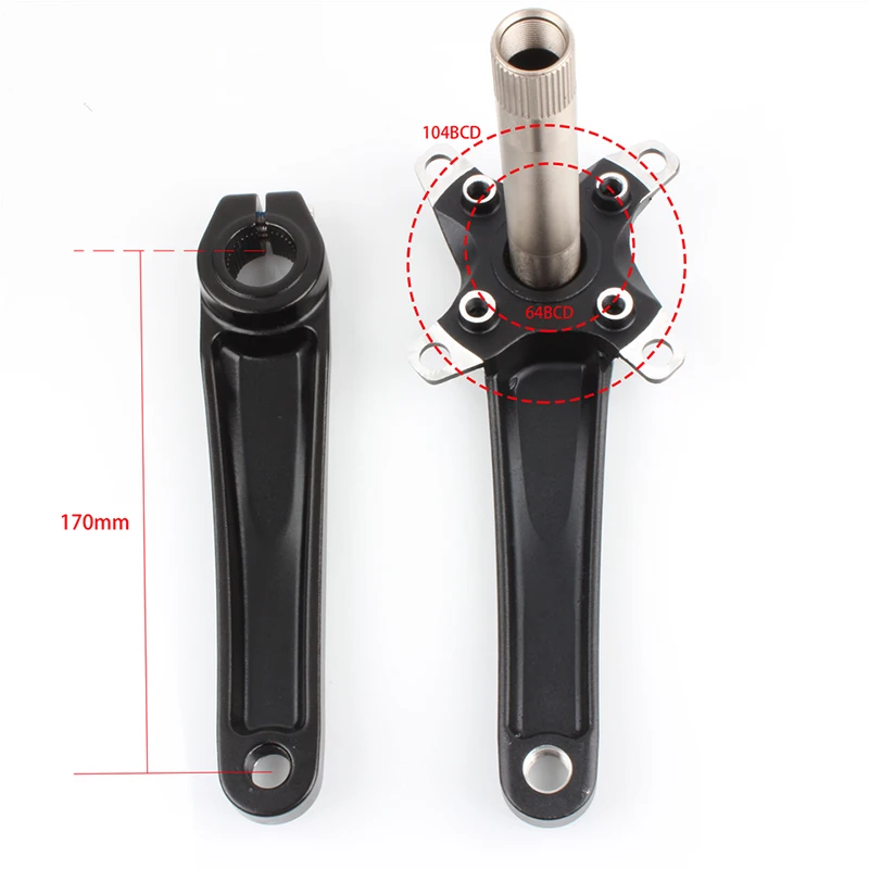 シマノ SLX クランク チェーンリング BB セット 軽量 170mm SLX XT クランク MTB チェーンリング 104BCD トリプルスピード