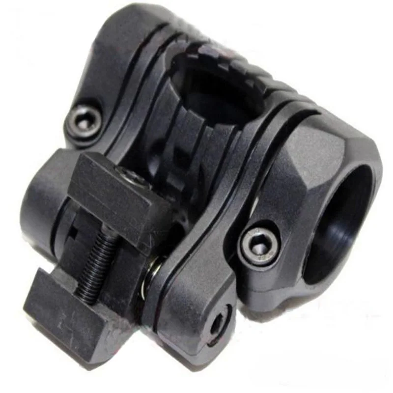 25mm 5 Position Helmet Flashlight Holder Torch Clip Mount Rail Clamp For Picatinny 20mm Rail Hunting