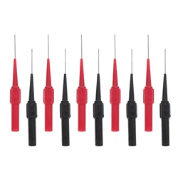 10Pcs Multimeter Test Needles Electrical Test Probe Replacement Tester Needle Piercing Needle Non-destructive Pin Test Probes