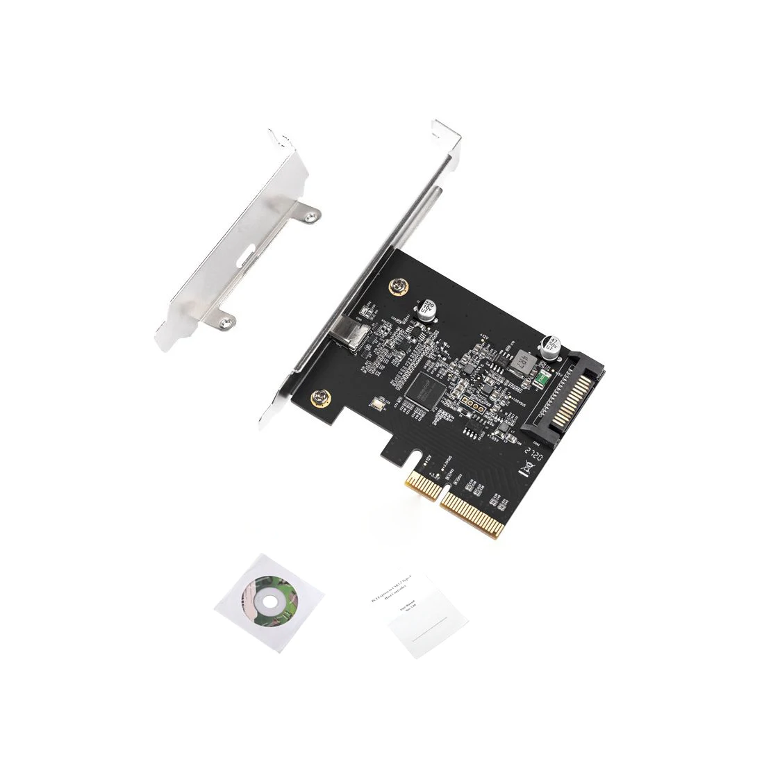 New USB 3.2 PCIE PCI Express Expansion Card  PCI-E 4X to USB3.2 Gen2 x2 Type-c Host Controller Card 20Gbps for Desktop