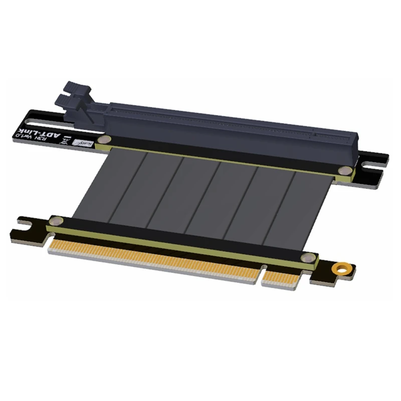 ADT-Link PCIe 3.0 X16 Graphics Card Vertical Bracket Extension Cable for ATX PC-Case Video Card Adapter
