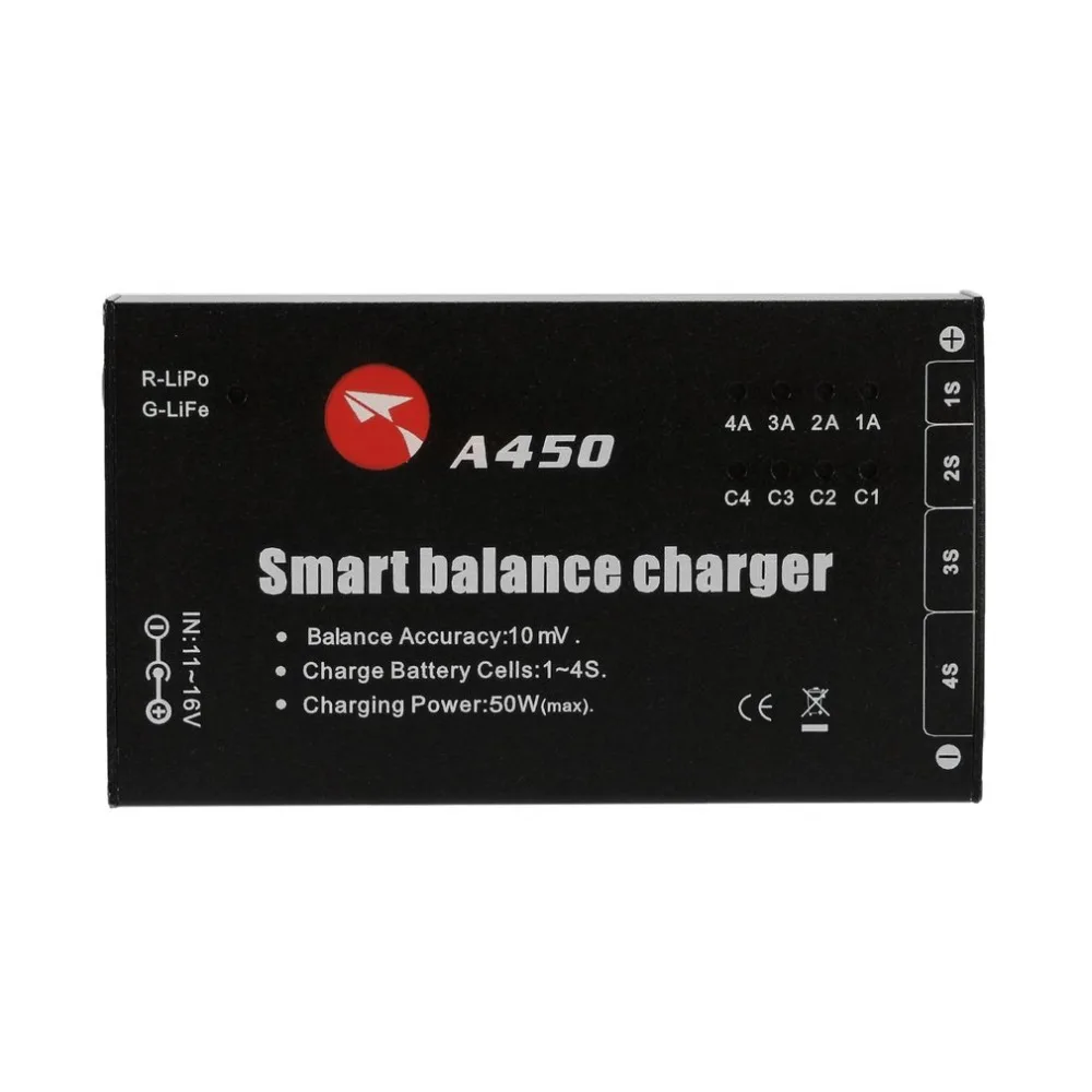 Portable High Accuracy 1-4S 50W Smart Lipo Battery Balance Charger RC Quadcopter Balance Charger RC Car TRX-4 SCX10