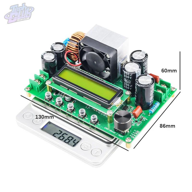 DPX800S LCD1602 Màn Hình Tinh Thể DC NC Tăng Cường Mô Đun Nguồn 12V ~ 120V Dòng Điện Không Đổi Module Có Thể Điều Chỉnh MPPT