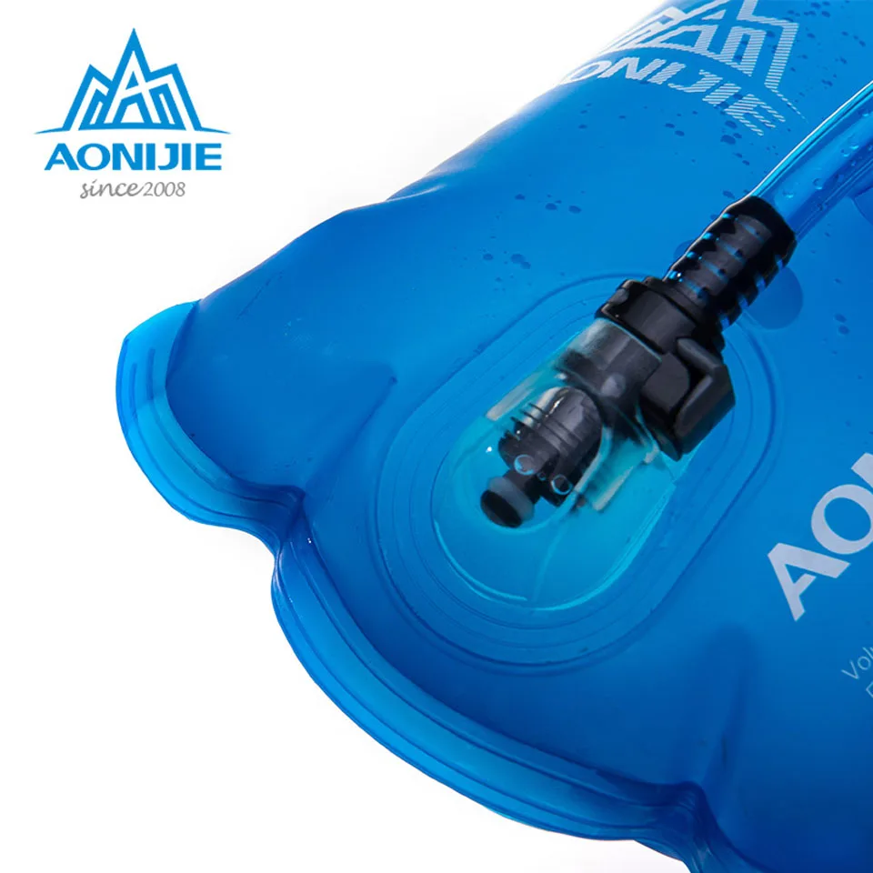 AONIJIE-bolsa de agua plegable de TPU para exteriores, bolsa de hidratación deportiva para acampar, senderismo y escalada, 2000ml, 1,5 l, 2L, 3L,