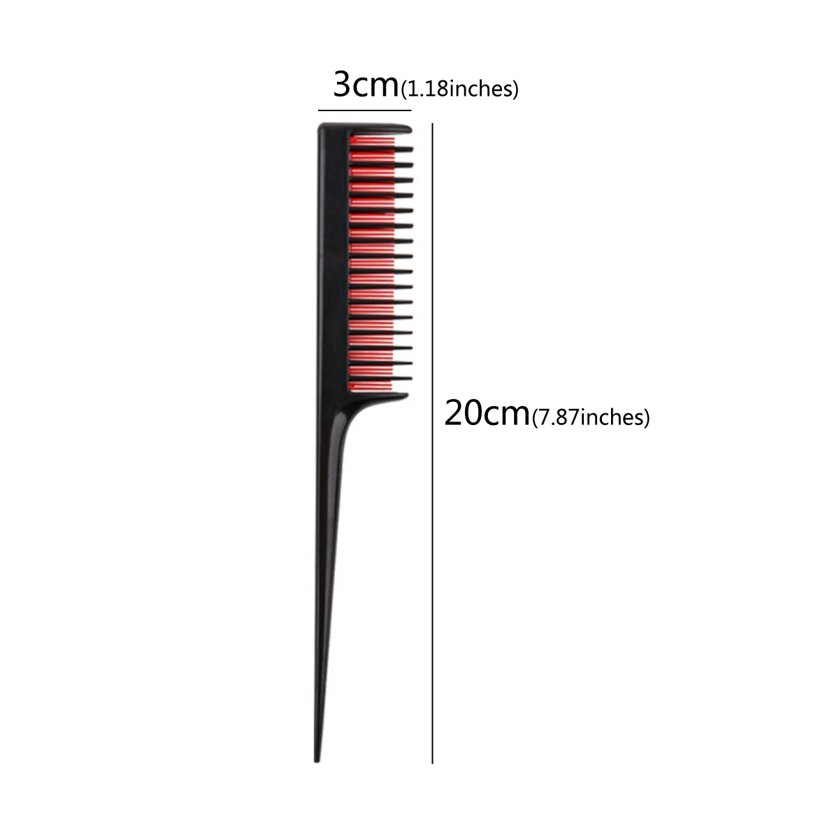 New Portable Hair Comb Hair Brush 3-row Teeth Teasing Comb Detangling Brush Hairdressing Rat Tail Combs Salon Tools