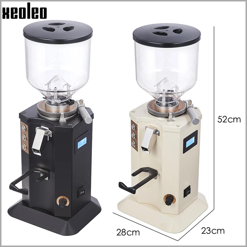 XEOLEO Electric Coffee grinder Automatic Coffee Milling machine 74mm Flat Burr Coffee Miller 15 Steps adjustable 110/220V