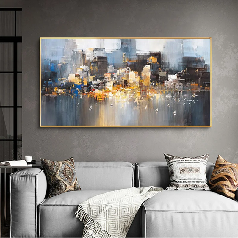 

GATYZTORY 60×120cm DIY Painting By Numbers Landscape Picture Canvas Painting Handpainted Oil Painitng For Living Room Arts