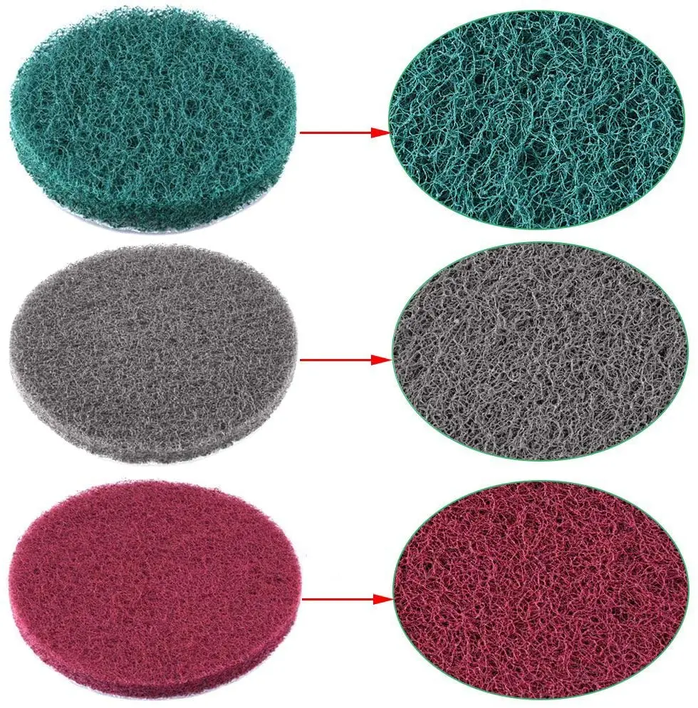 26 Pcs Power Scouring Pads Cleaning Brush Drill Kit 4 Or 5 Inch for Kitchen Bathroom Auto Group Shower Tub Sanding Car Headlight