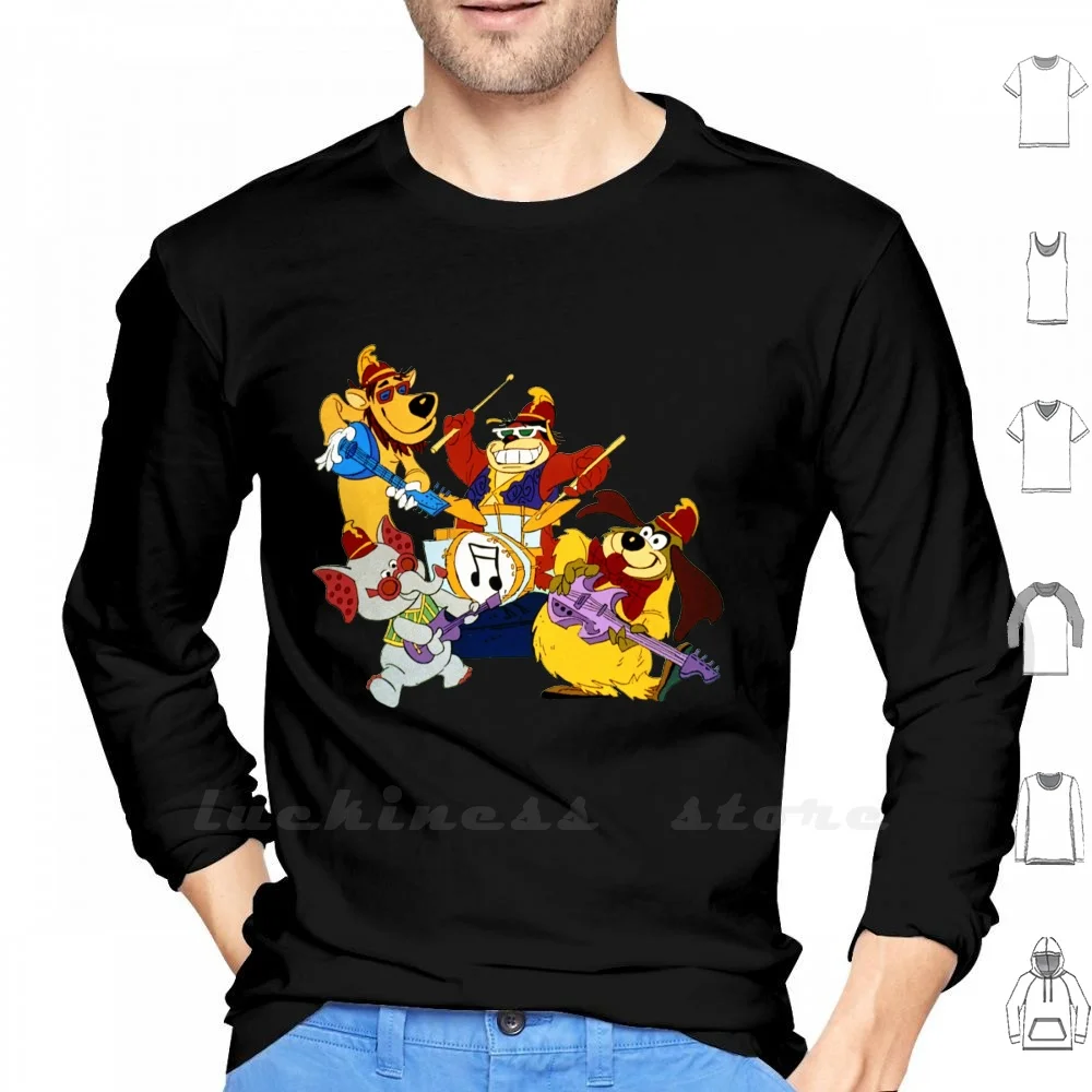 The Babana Splits Cartoon Long Sleeve Men Teenage Cotton The Banana Splits Program Entertainment Hanna Barbera Animated Series