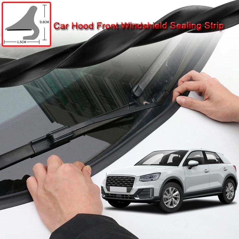 

For Audi Q2 2016-2020 Car Styling Car Seal Strip Windshied Spoiler Filler Protect Edge Weatherstrip Strips Sticker Accessories