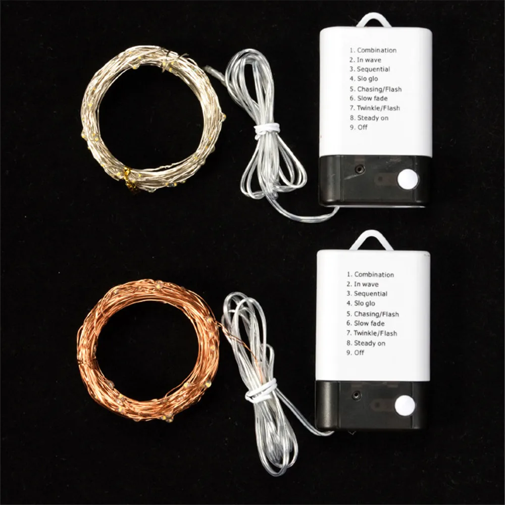 Festive Outdoor Copper String Light 10M/20m Remote Control Timing Battery USB Garden Light For party Christmas Decoration