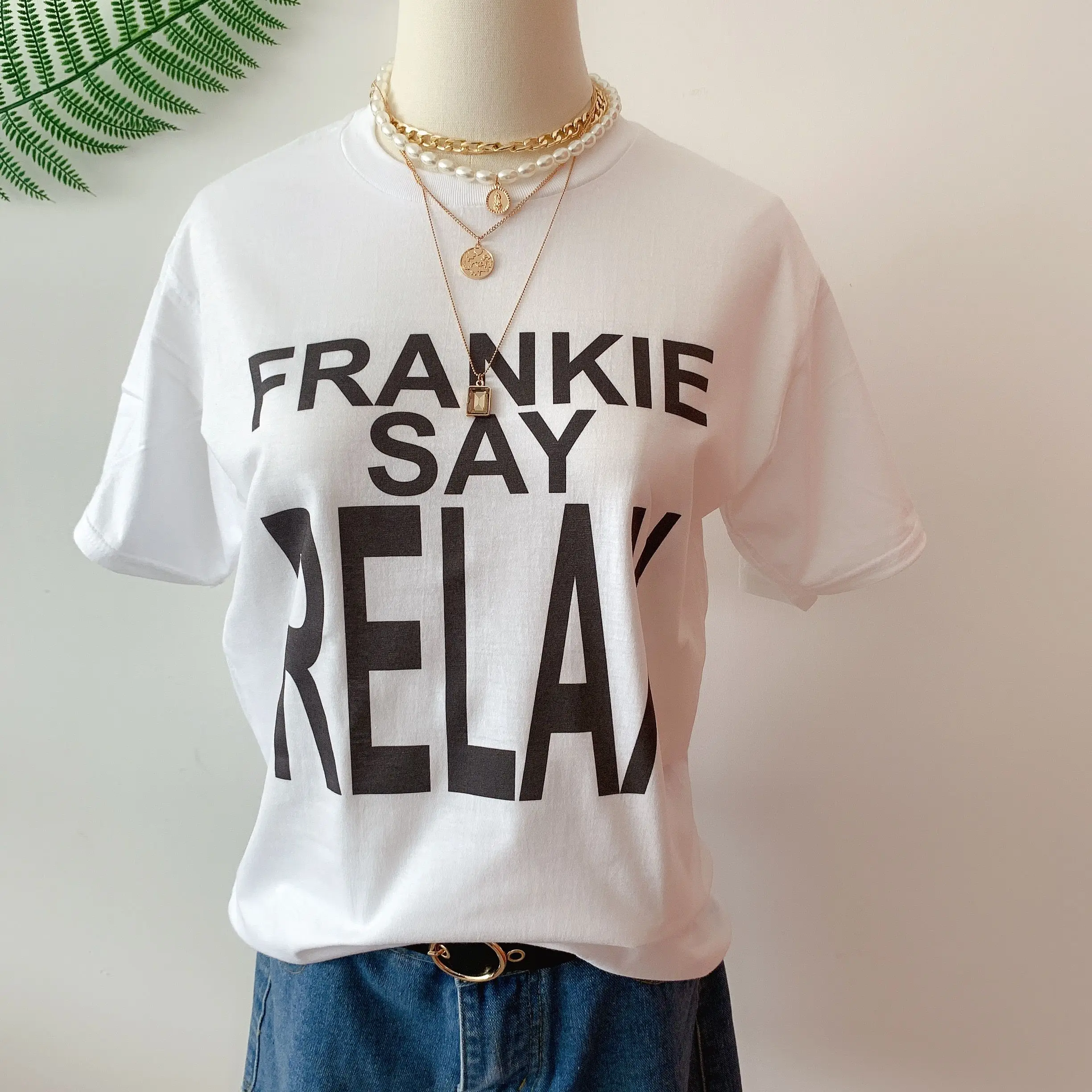 sunfiz HJN Frankie Say Relax Shirt Tv Show Friends Tshirt Tee from Friends Tv Series Friends Gift Christmas gift