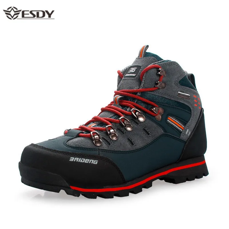 

Big Size Boots Men Warm High Quality Winter Genuine Leather Shoes Non-slip Boots Outdoor Waterproof High Top Sneakers for Men