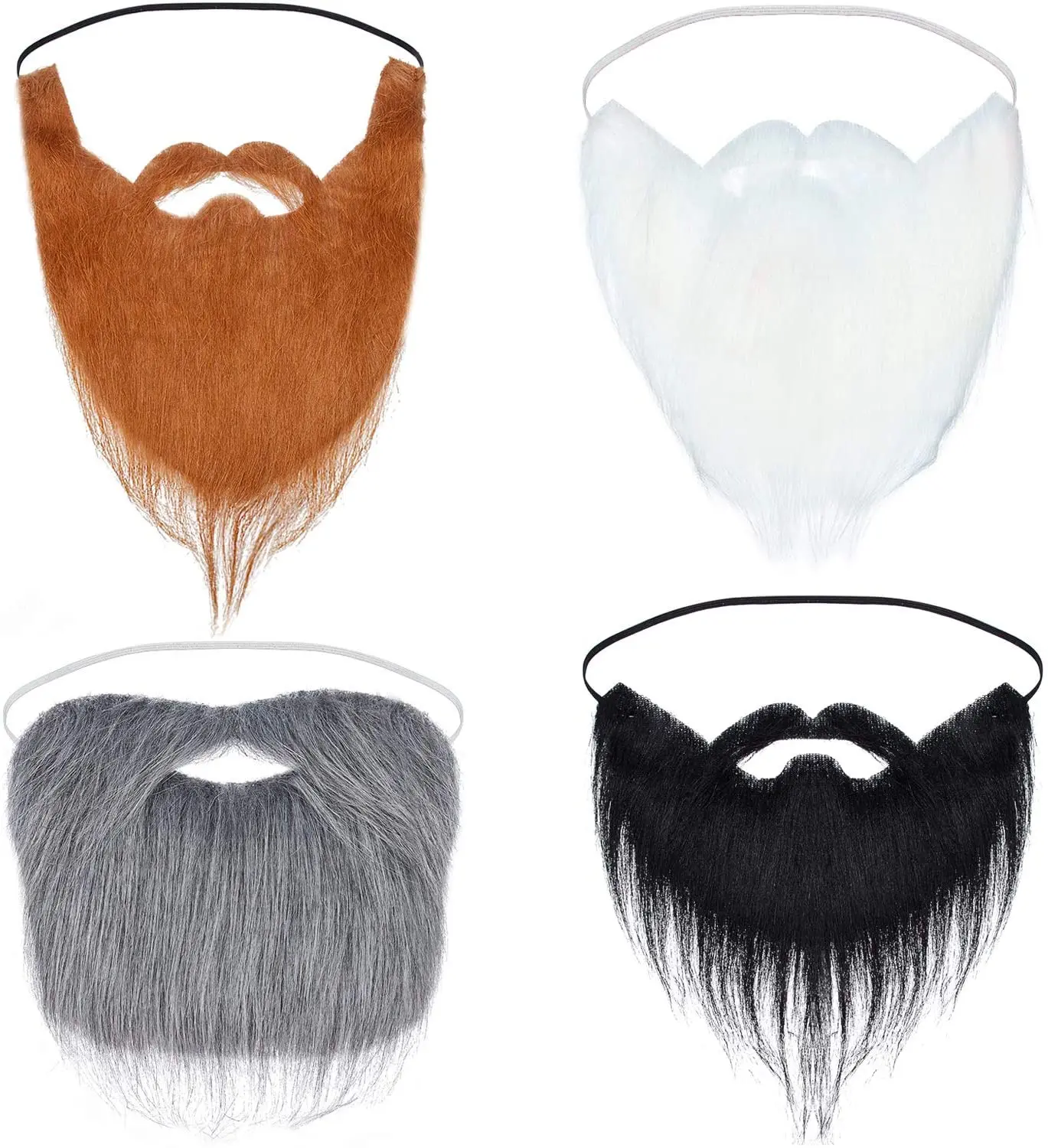 1 Pieces Fake Beards False Beards Funny Fake Mustache Fake Whisker for Costume Halloween Party Supplies