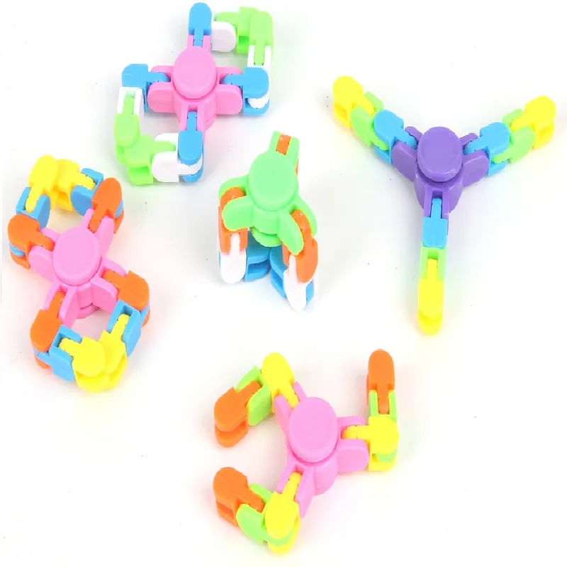 Tự Làm Đầu Ngón Tay Khớp Quay Dây Chuyền Khối Xây Fidget Spinner Mẫu Giáo Huấn Luyện Và Hướng Dẫn Ga Con Quay Beyblade Đầu Ngón Tay Tặng