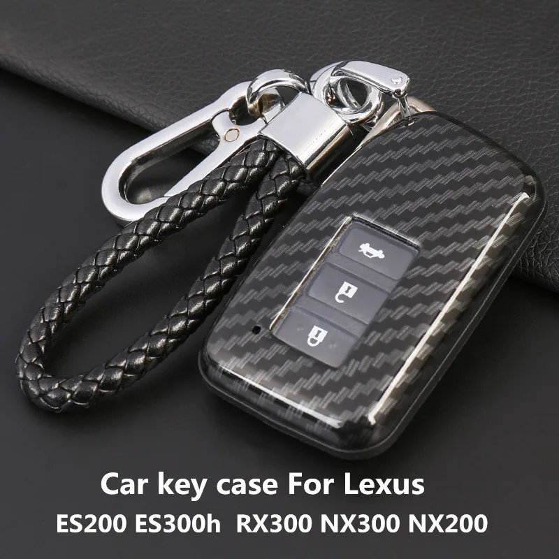 Car Key Case For Lexus ES200 ES300h RX300 NX300 NX200 Key Cover Carbon Fiber