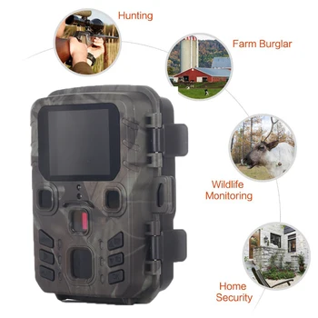 Cámara de rastreo salvaje para caza, 20MP, 1080P, cámaras de vida silvestre al aire libre, vigilancia de exploración, Mini301, visión nocturna, seguimiento de trampas fotográficas
