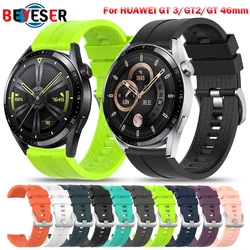 Voor Huawei Horloge GT3/Gt 2 Gt 46Mm Smart Horloge Band Sport Siliconen Polsband Voor Huawei GT2 gt 3 Armband Accessoires Correa