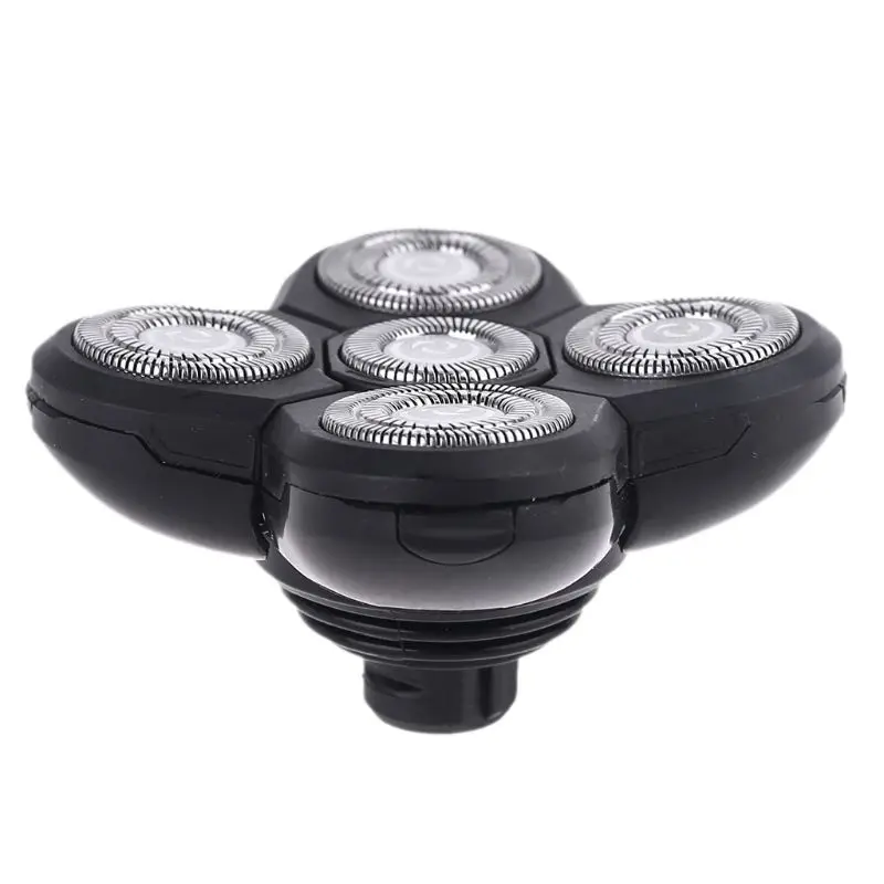 Repuesto de 5 cabezales de afeitado, cuchilla de afeitar 5D para hombres, Kit de afeitadoras eléctricas, envío directo