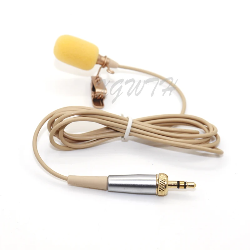 سوبر قلبي التعادل كليب Lavalier ميكروفون أحادي الاتجاه ل Sennheiser اللاسلكية الجسم حزمة الارسال كابل سميك 1.2 متر