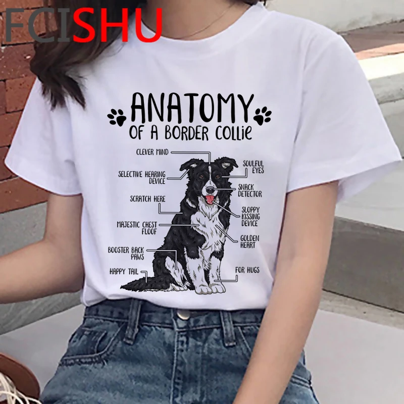 Shiba Inu French Bulldog Border Collie Corgi Pug tshirt female white t shirt japanese streetwear tumblr summer top