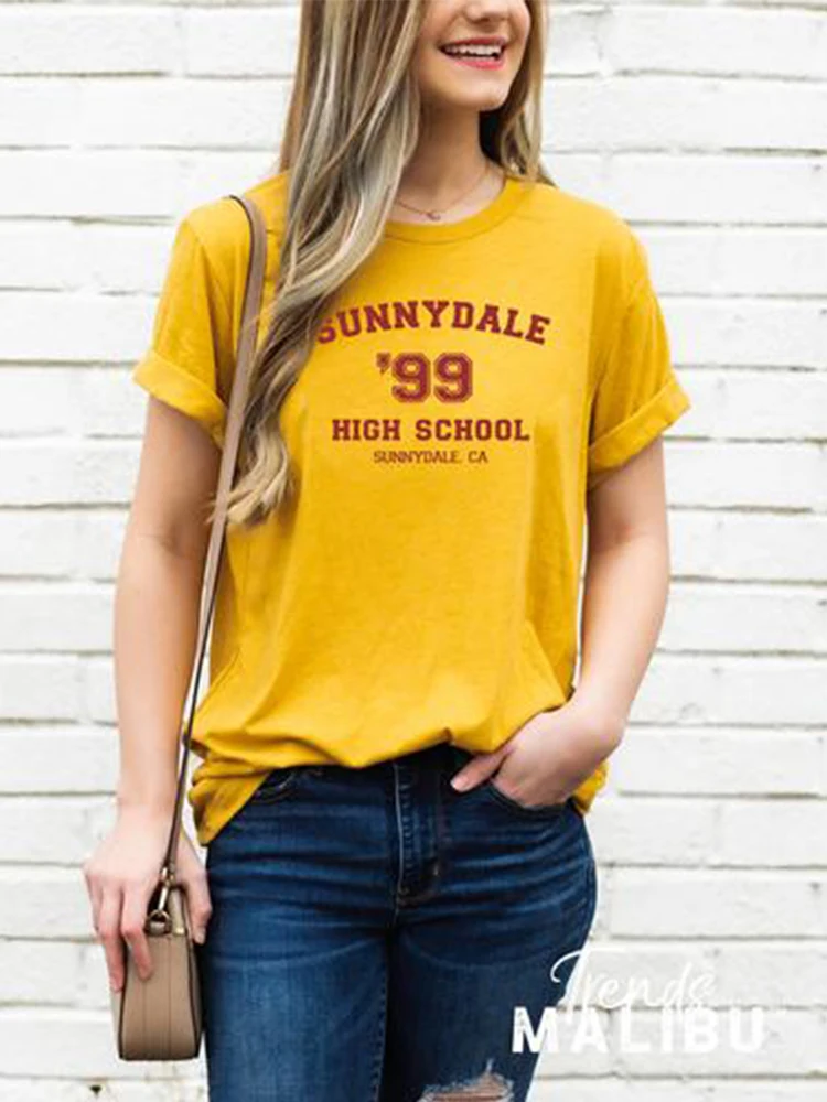 Sunnydale High School Class of \'99 Essential T-Shirt Women College Style T Shirts Teenage Gothic Tops Buffy Vampire Slayer Merch