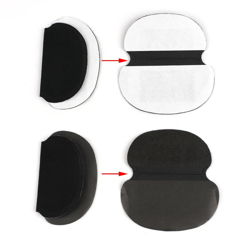 50Pairs(100pcs) Black Armpit Sweat Pads Perspiration Absorbing Anti Deodorant Unisex Shield Disposable Absorbent Pads Stickers