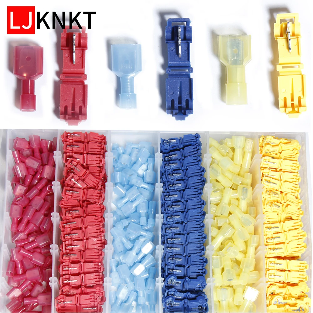 

Crimp Set terminales para cable lockT-branch Connector Clamp Power Snap Splice Lock Wire Electrical Car Without Breaking Line