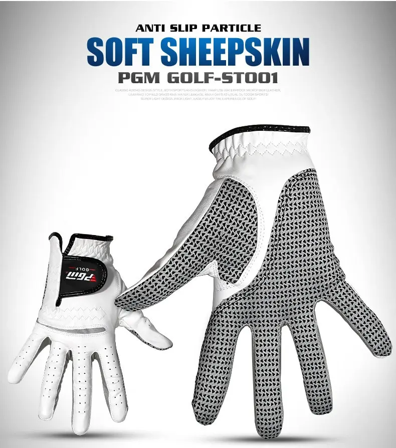 PGM 1pcs Golf Gloves ST001 Men\'S Glove Left Hand Right Hand Soft Breathable Sheepskin Non-Slip Particle Golf Gloves