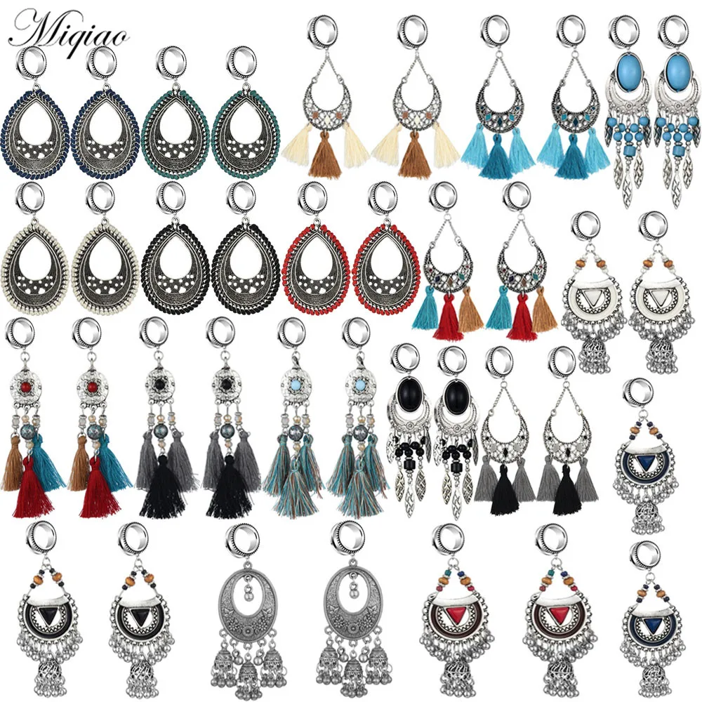 

Miqiao 2 шт. горячая Распродажа в богемном стиле ветряной колокольчик Плетеный обмотки кисточкой серьги 6 мм-30 мм пирсинг ювелирные изделия