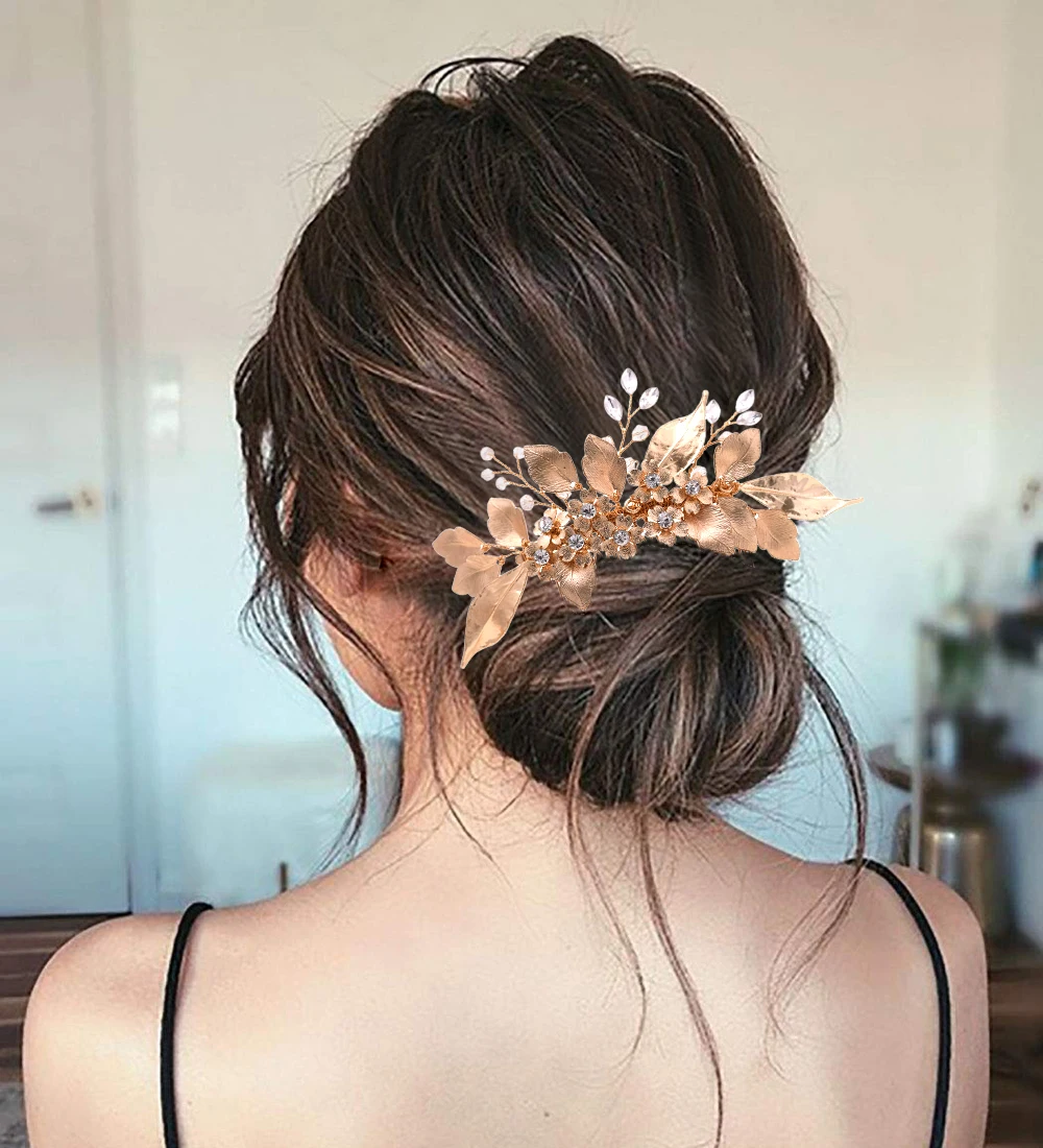 Luxe Bruids Haar Kam Bruiloft Haar Accessoires Bruiloft Hoofdtooi Parels Haar Ornamenten Vrouwen Haar Clip Voor Vrouwen Haar Sieraden