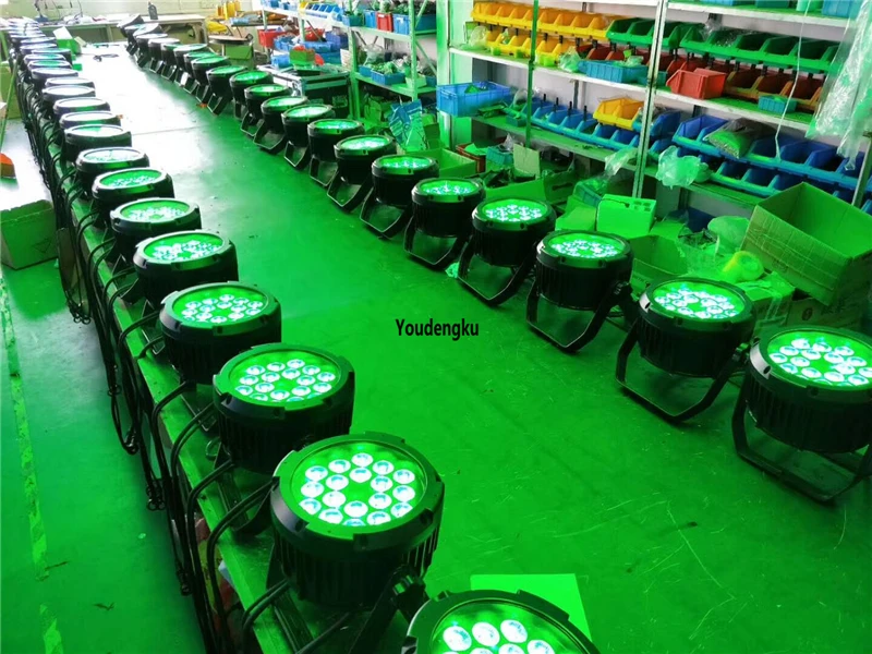 20pcs ip65 flat par led rgbwa 18x15w rgbwa 5-in-1 Outdoor Wash Stage Dmx LED par can light