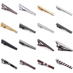 High quality French tie clip Hand grinding and drawing smooth design pin black Men's Suit Business Metal Accessories Jewelry