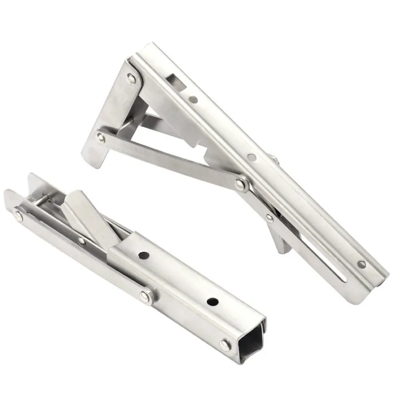 

Support Brackets Adjustable Wall Mounted Bench Table Shelf Brackets Foldable Triangle Bracket 2PCS Stainless Steel Bracket