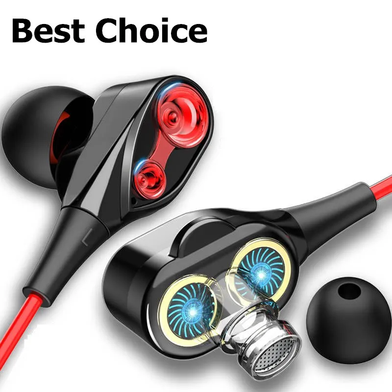 Wired Earphone In-ear Headset Earbuds Bass Earphones For IPhone Samsung Huawei Xiaomi 3.5mm Sport Gaming Headset With Mic