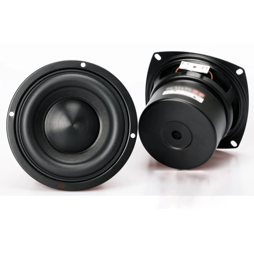 

1PC 4 Inch Woofer Subwoofer Speaker Unit 4/8ohm 40W Ceramic Cap Long Stroke Rubber For Computer Multimedia Speaker