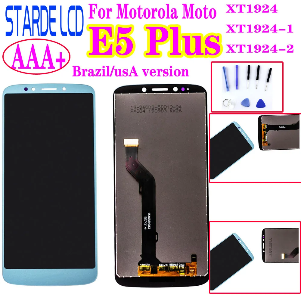 For Motorola Moto E5 Plus XT1924 LCD Display Touch Screen Digitizer with Frame pantalla For Moto E5 Plus LCD XT1924