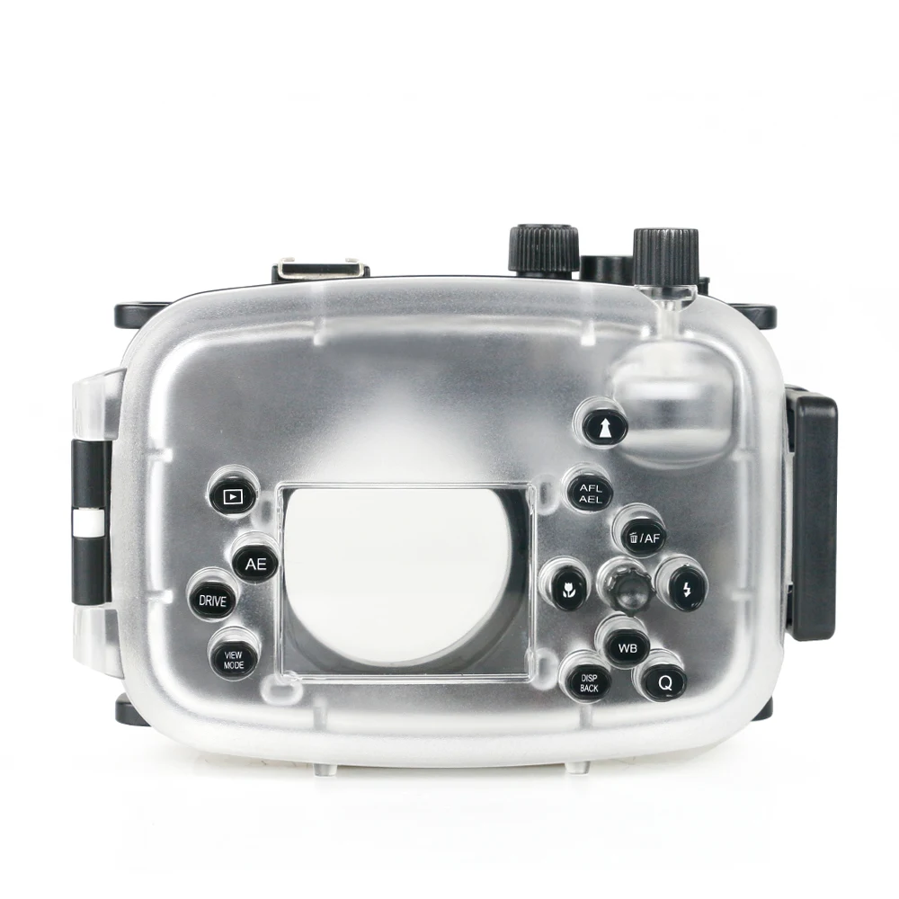 Maquina de mergulho para câmera digital fujifilm x100s, caixa transparente à prova d'água para mergulho, revestimento subaquático