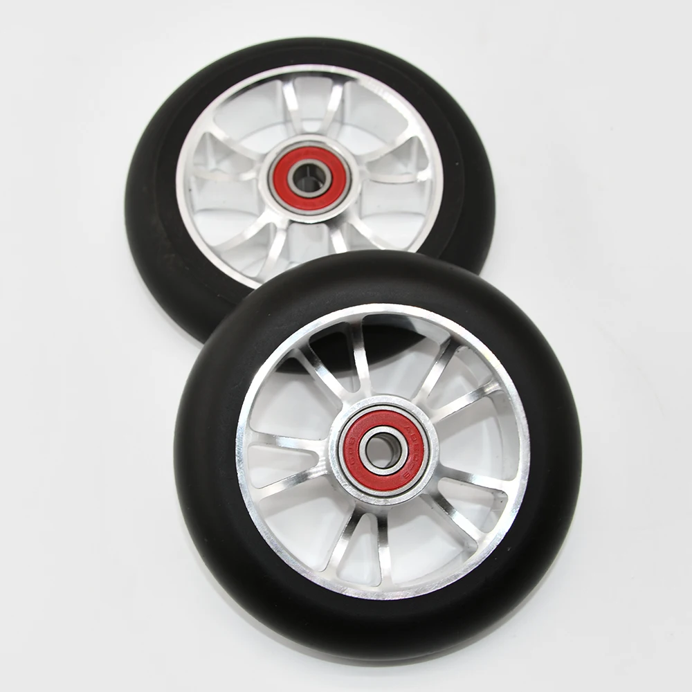 Replacement Stunt Scooter Wheels, ABEC-9 Bearing 88A Pro Scooter Wheels, 100mm, 2Pcs