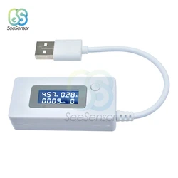 LCD USB Detector Voltmeter Ammeter Mobile Power Charger Capacity Tester Meter Voltage Current Meter Charging Monitor DC 4-30V