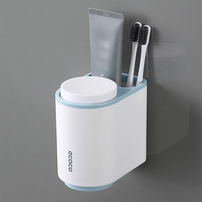 Toothbrush Holder Bathroom Accessories Set Wall Mount Toothbrush Cup Storage Rack Toothbrush Shaver Case Household Rack